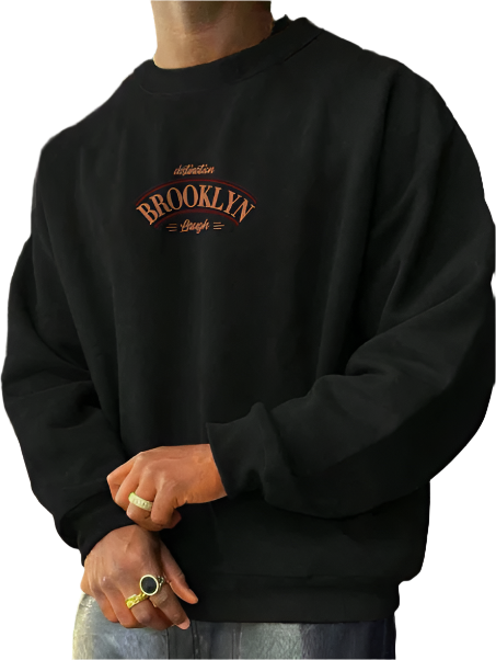 Men's Brooklyn Oversized Crewneck Sweatshirt